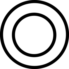 Plate Circles From Top View Stencil Svg Design File, Free Vectors File
